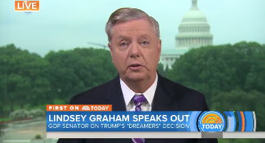Lindsey Graham defends Trump&#039;s decision to pass DACA to Congress.