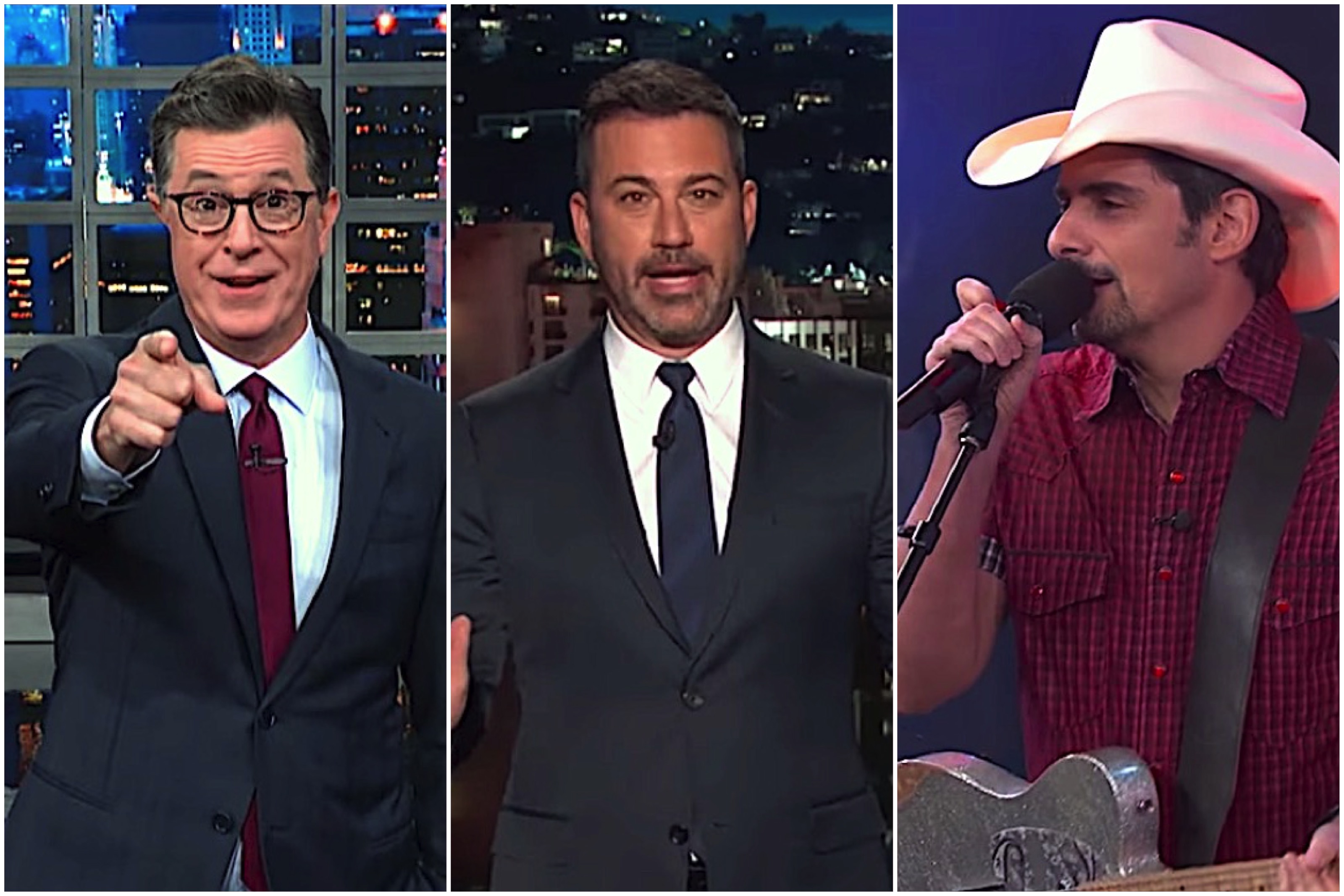 Stephen Colbert, Jimmy Kimmel, and Brad Paisley talk immigrants