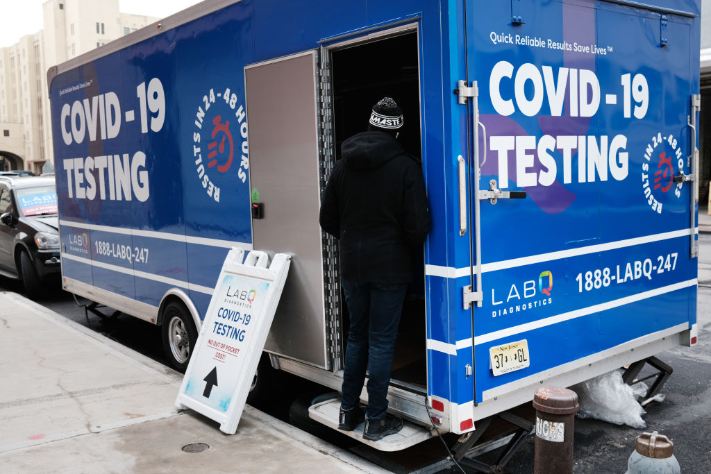 COVID-19 testing in Brooklyn.