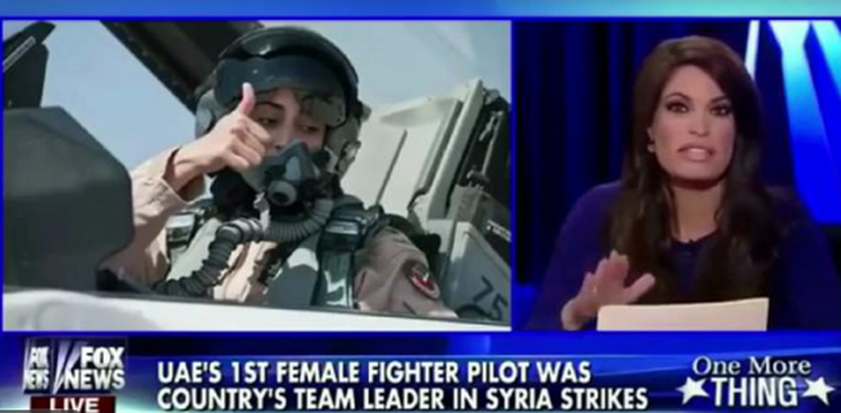 First female pilot for UAE bombs ISIS, Fox News host asks if that counts as &#039;boobs on the ground&#039;