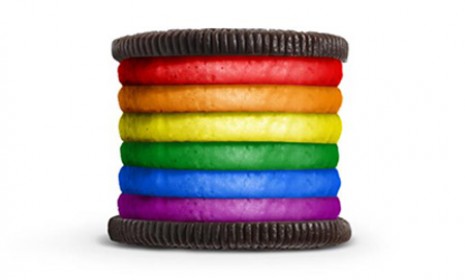 Oreo&#039;s Gay Pride cookie