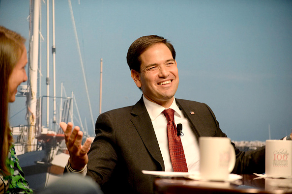 Marco Rubio campaigns in New Hampshire.