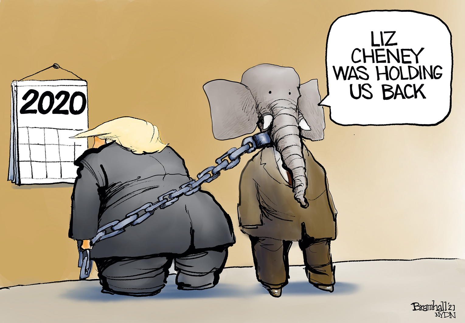 Political Cartoon U.S. gop liz cheney