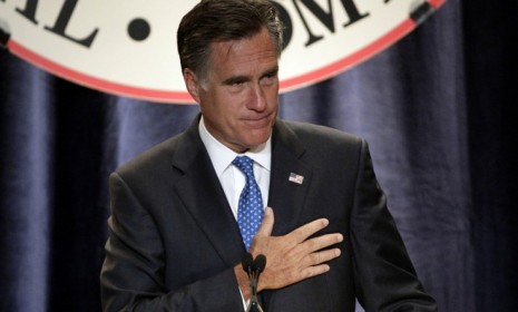 Mitt Romney speaks in Scottsdale, Ariz.