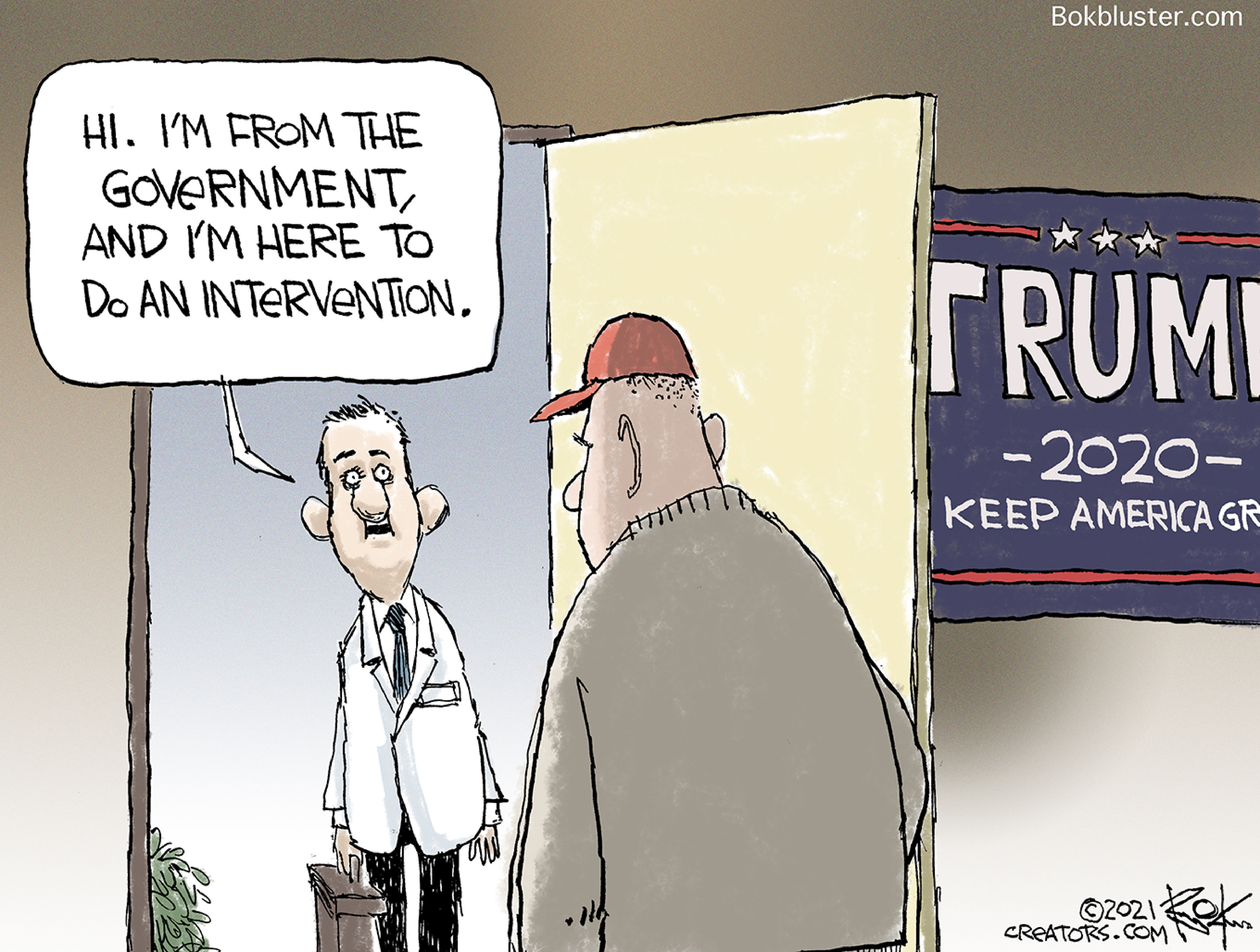 Political Cartoon U.S. Trump MAGA Biden