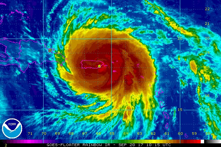 Hurricane Maria lands on Puerto Rico