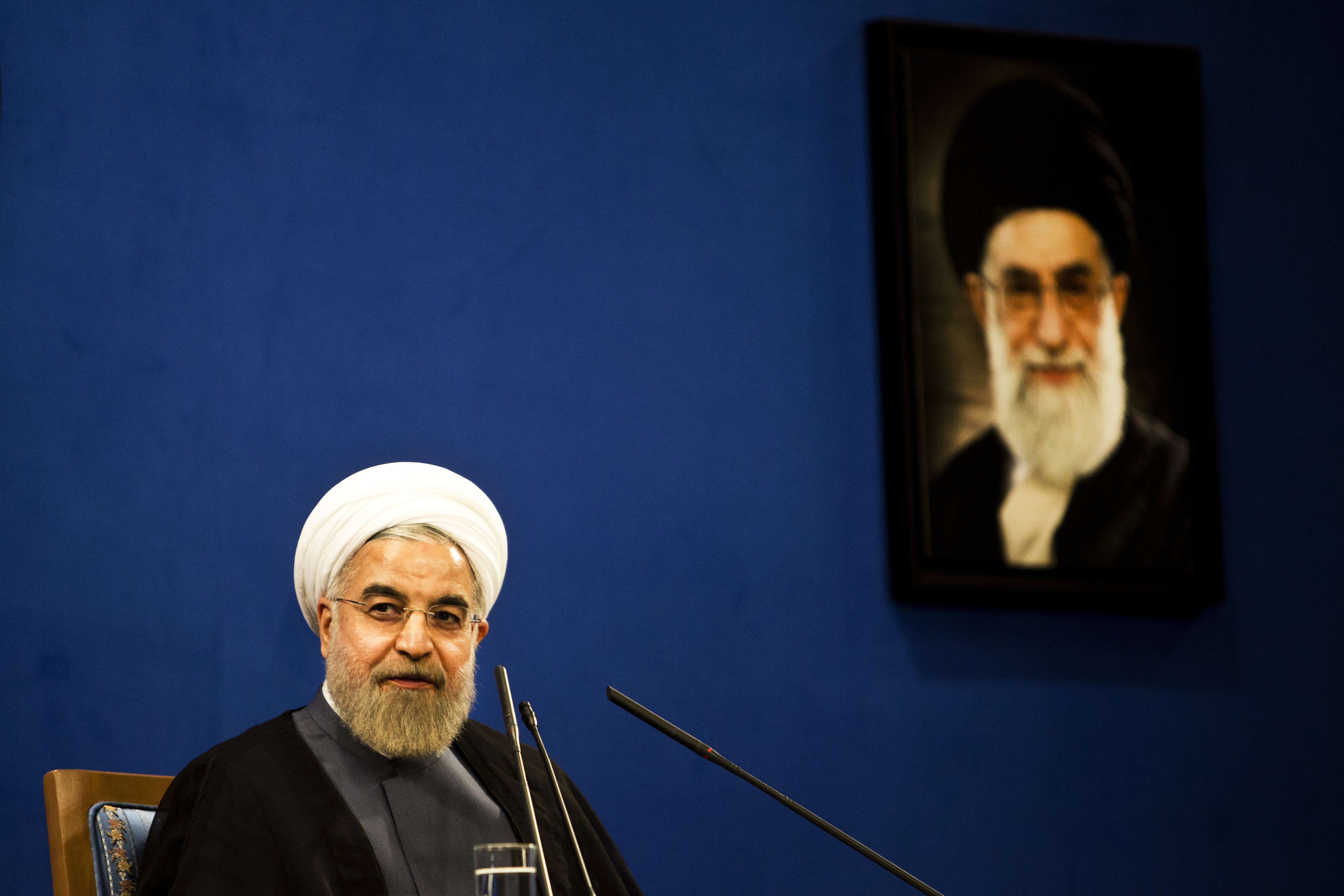 Iranian President Hassan Rouhani still has to look over his shoulder on the Iran nuclear deal