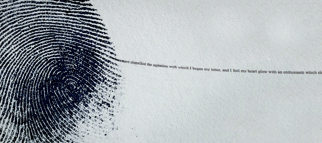 A thumbprint.