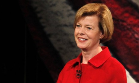 Democratic candidate for Wisconsin&#039;s Senate seat, Rep. Tammy Baldwin, debates Republican candidate former Gov. Tommy Thompson on Oct. 18.