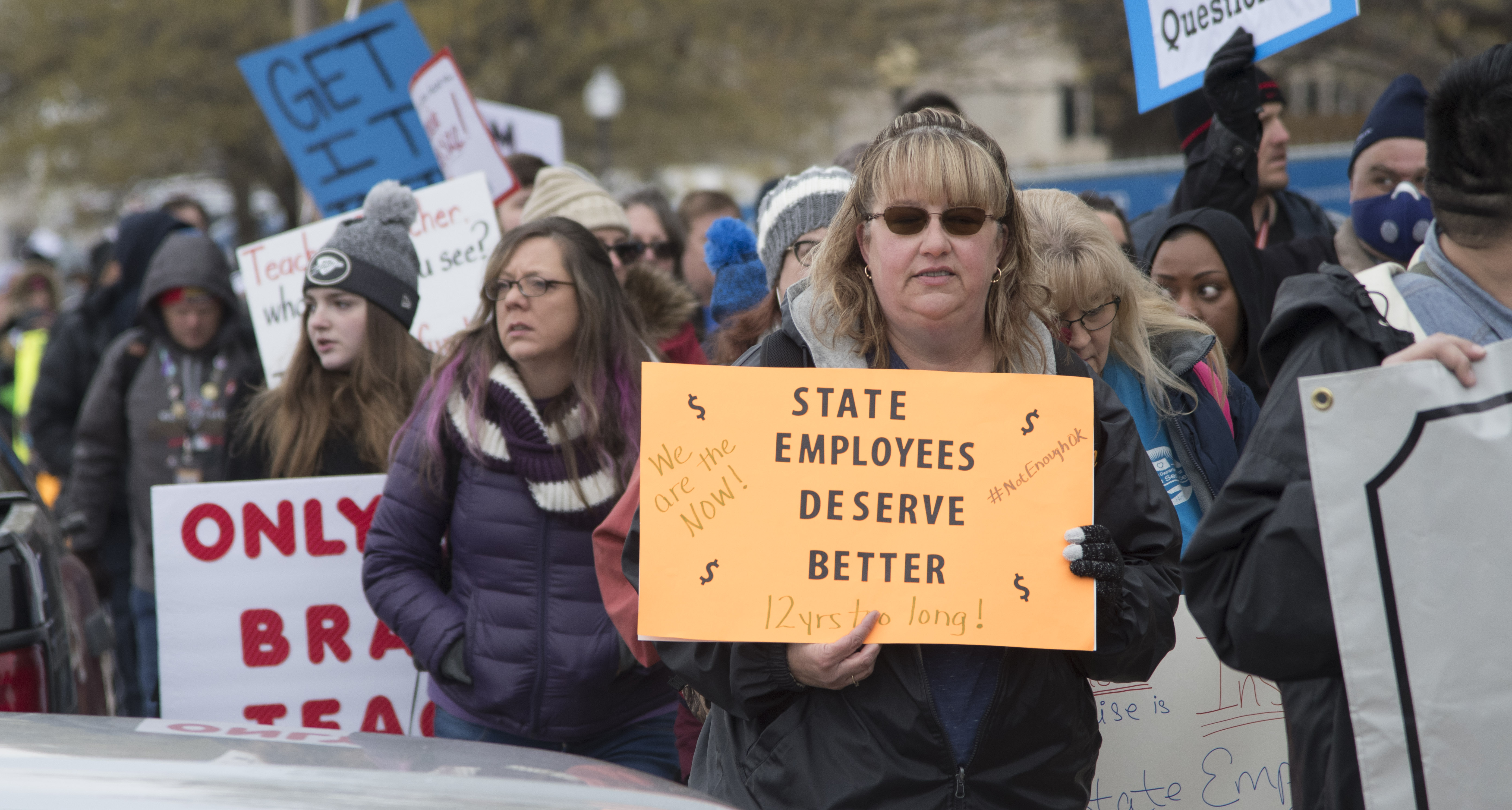 A teacher strike in Oklahoma. 