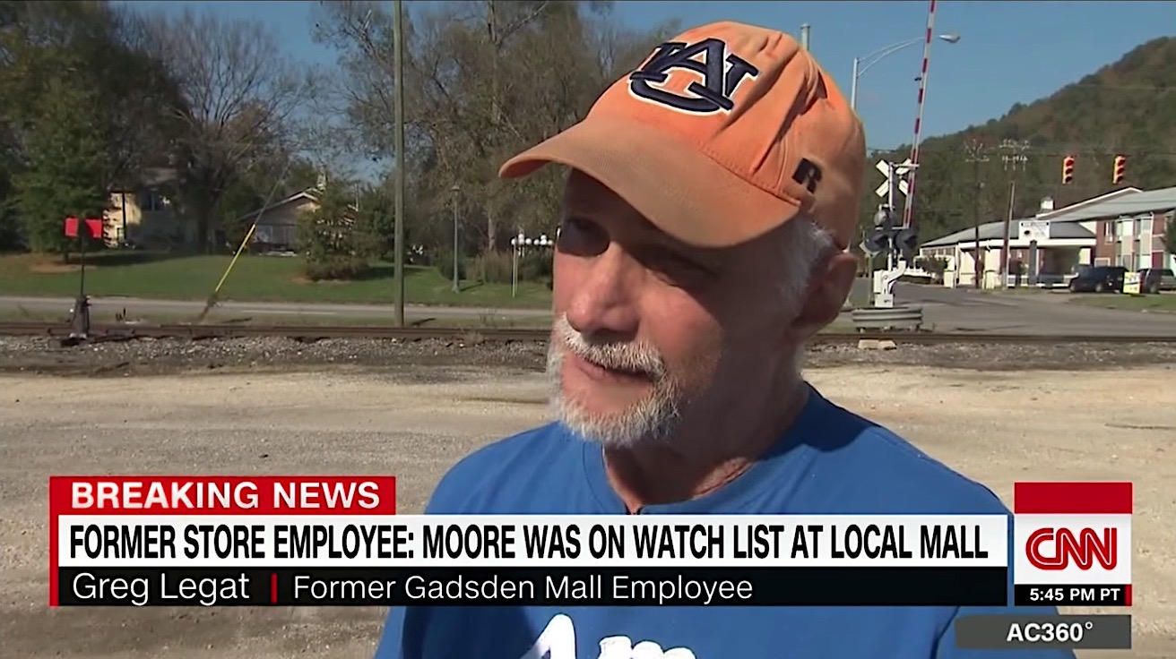 A man in Gadsden, Alabama, talks about Roy Moore