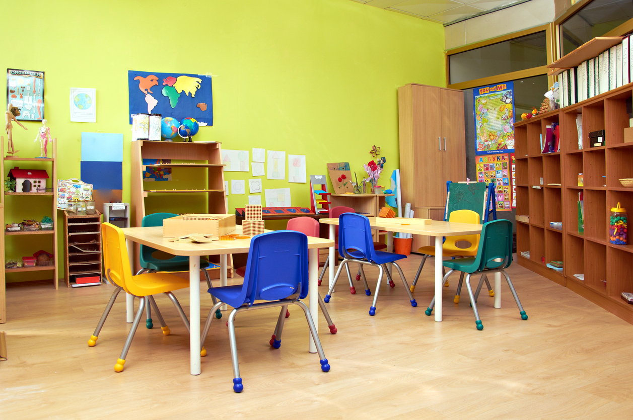 Kindergarten classroom.