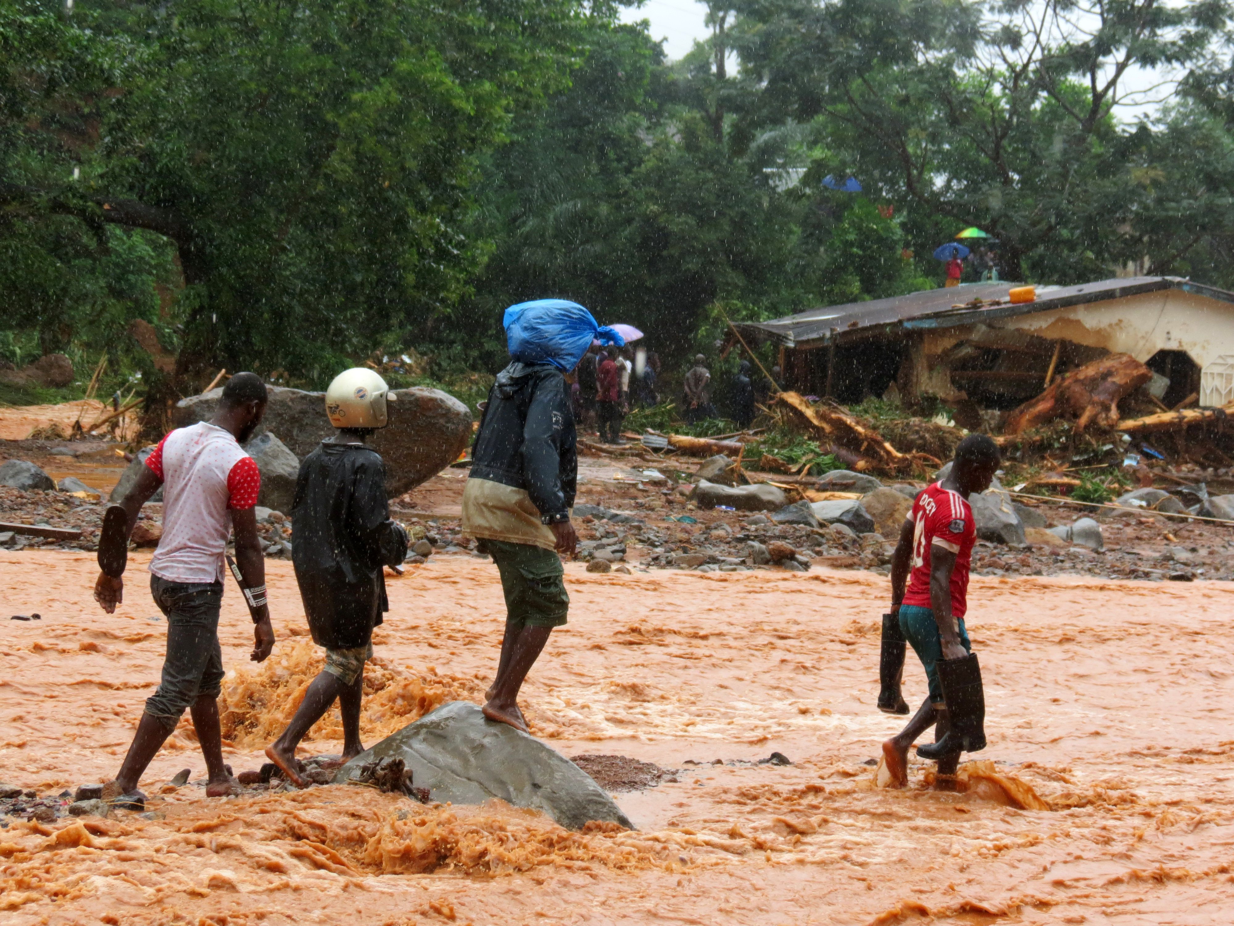 Flooding and mudslides devastate part of Sierra Leone
