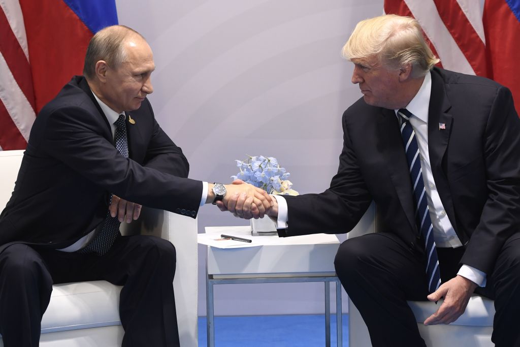 Trump and Putin meet in Hamburg
