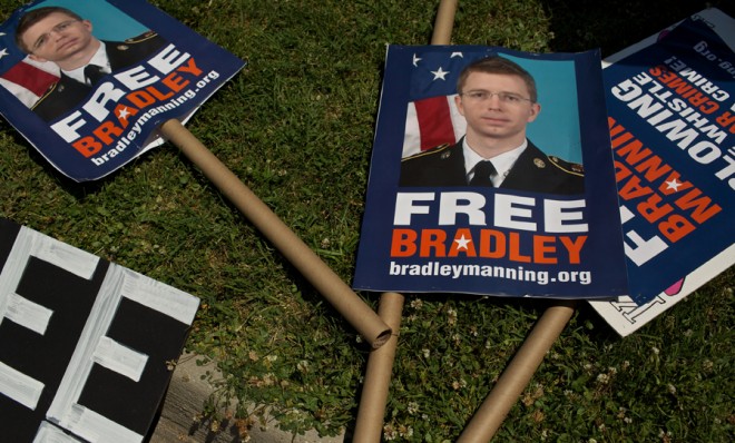 Bradley Manning protest