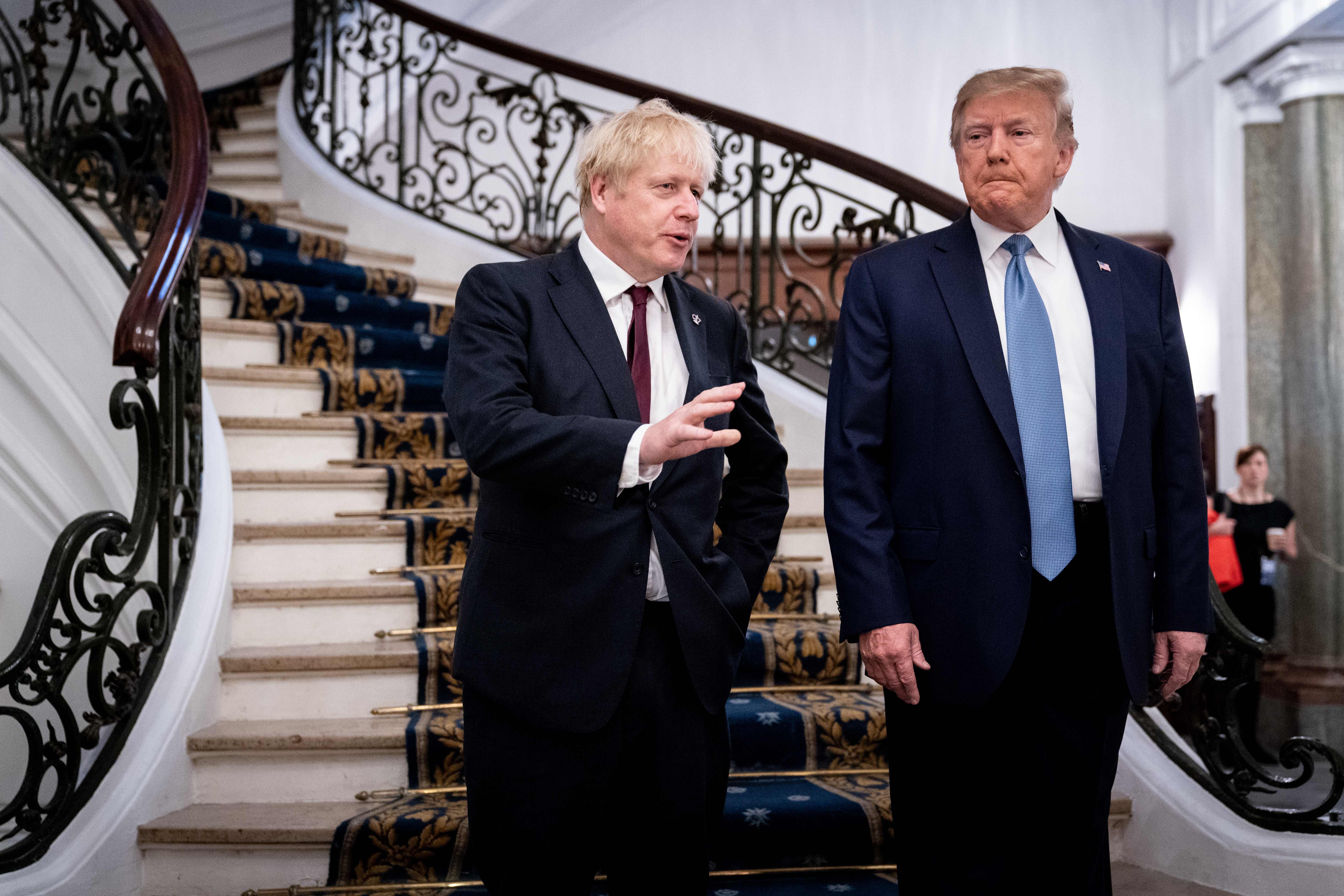 President Trump and Boris Johnson.