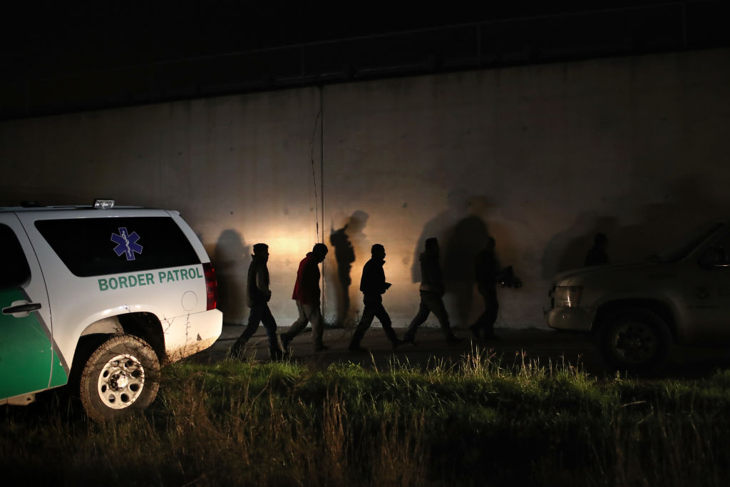 Undocumented immigrants arrested by Border Patrol agents in Texas.