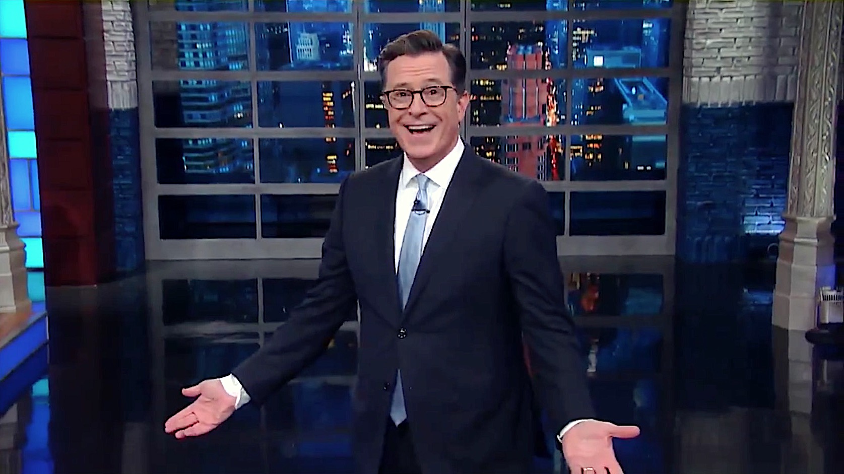 Stephen Colbert jokes darkly about nuclear armageddon