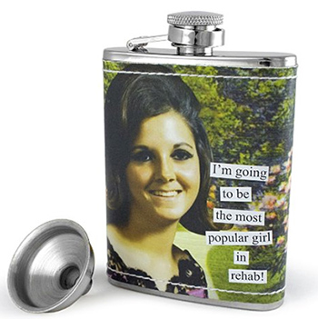New Mexico woman sues Anne Taintor, Inc., for using her 1970 high school picture on a flask