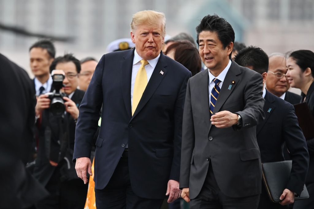 Trump and Japanese Prime Minister Shinzo Abe