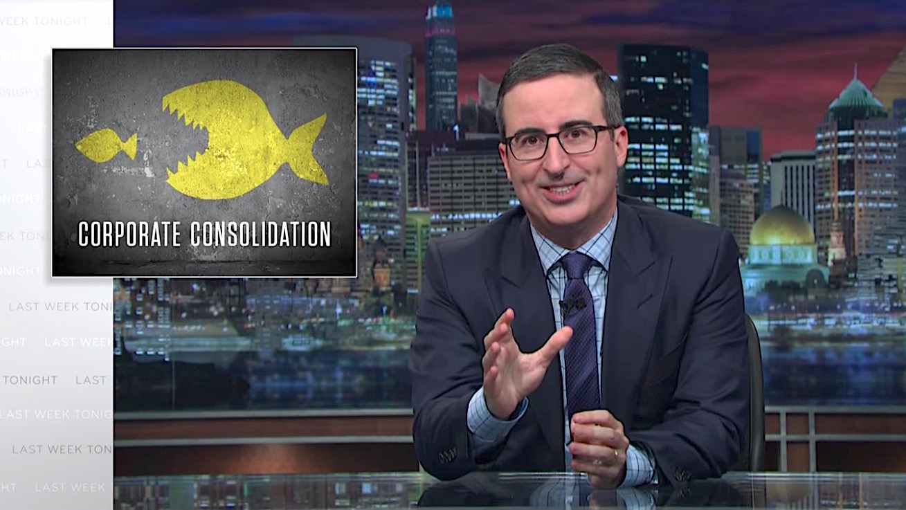 John Oliver tackles corporate consolidation
