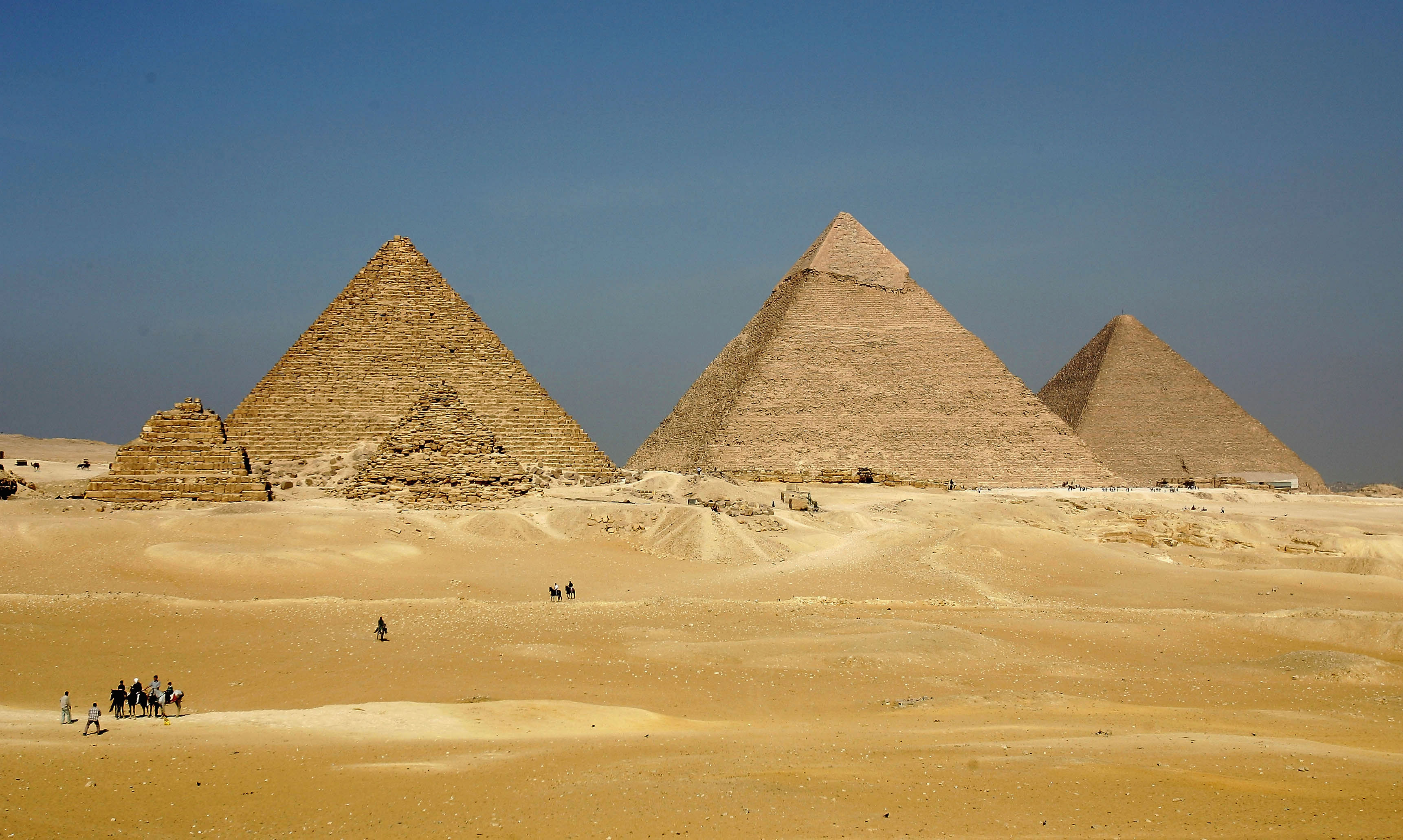 The pyramids of Giza.