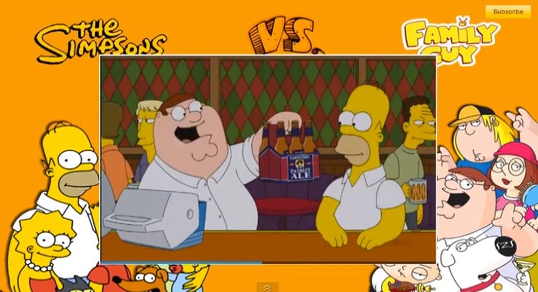 Here&#039;s a sneak peek of the Simpsons-Family Guy crossover episode