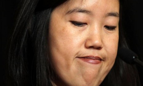 It is not looking good for Michelle Rhee: USA Today uncovered a suspicious pattern of changed test scores that occurred during the former Washington, D.C., chancellor&#039;s tenure.