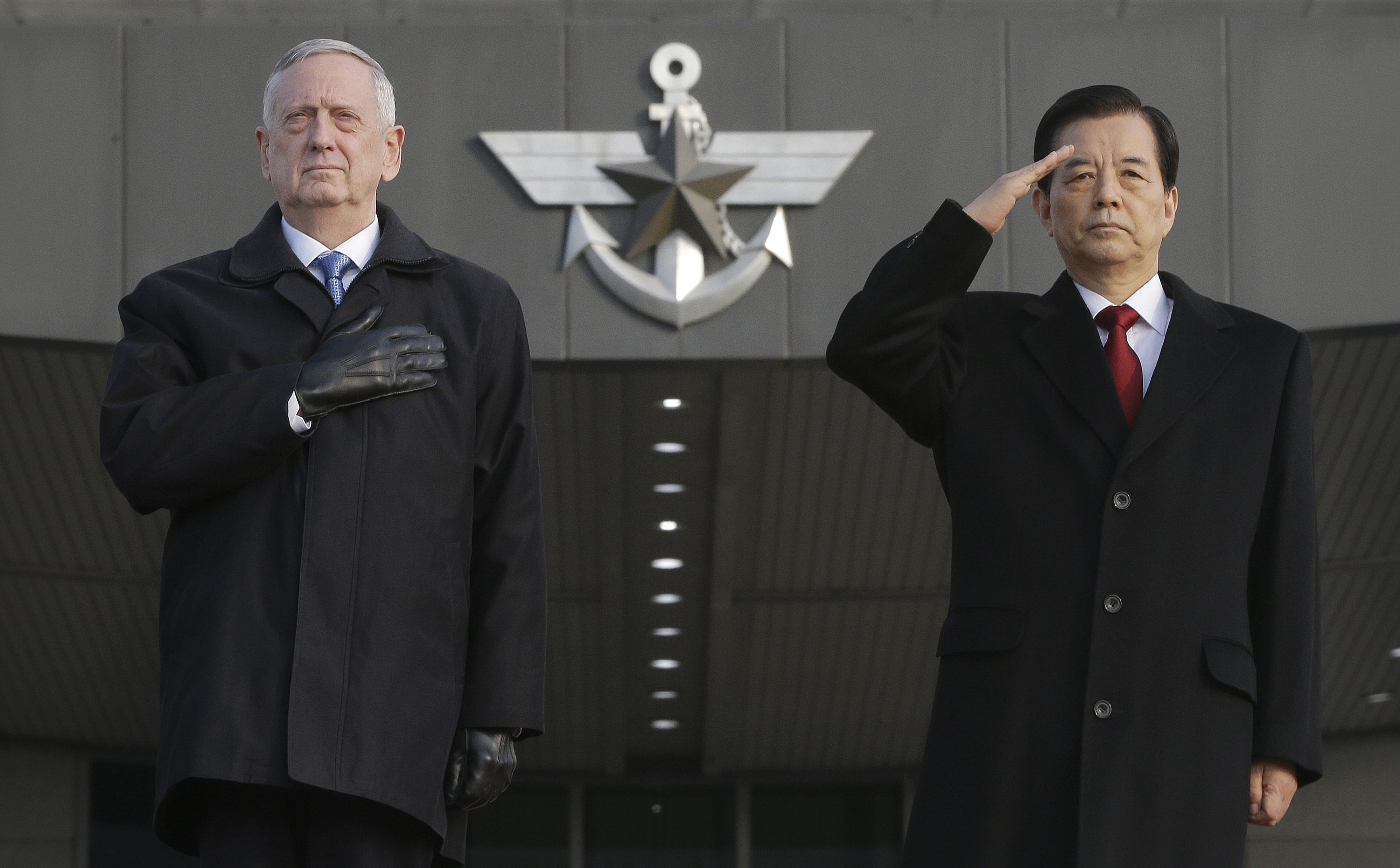 Mattis traveled to South Korea to meet with U.S. allies in the region.