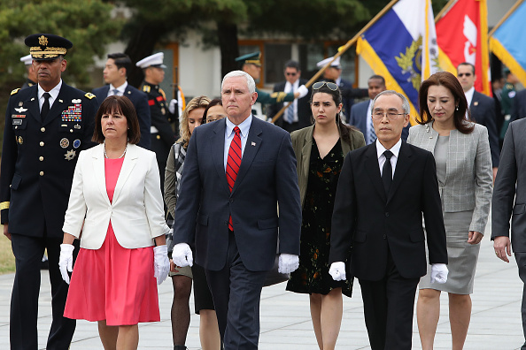 Mike Pence in South Korea.
