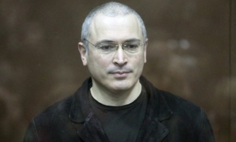 Mikhail Khodorkovsky reportedly smiled and giggled as his guilty verdict was read Monday.