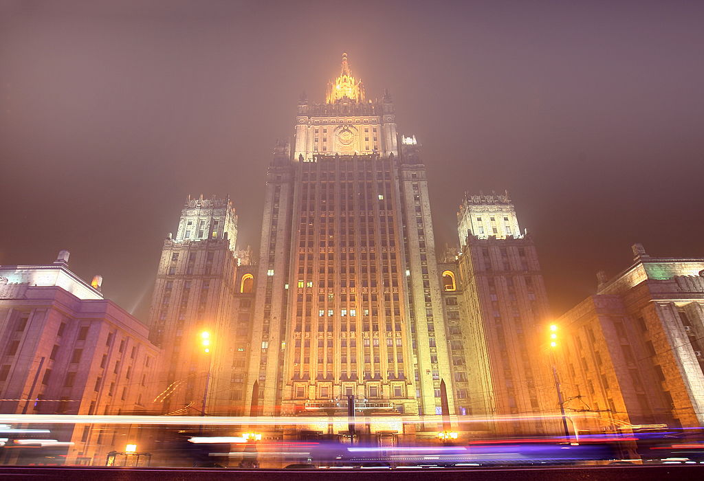 The Russian Foreign Ministry building.