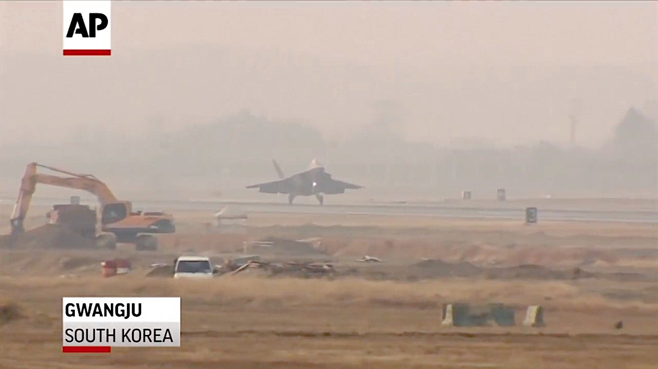 U.S. stealth fighter takes off in South Korea