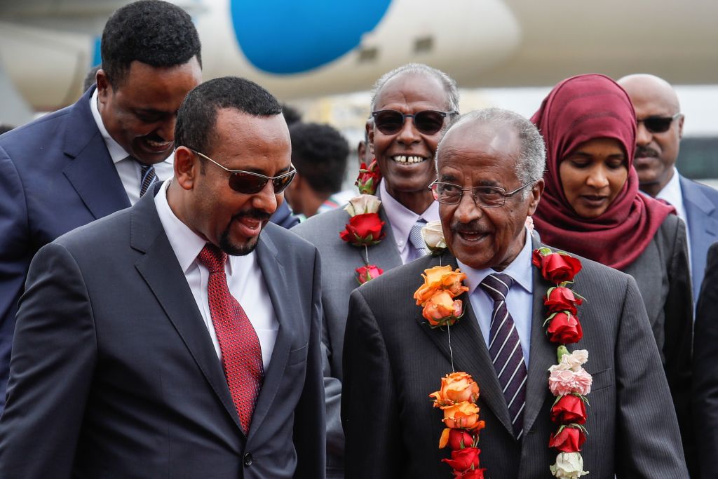Ethiopian Prime Minister Abiy Ahmed and Eritrean President Isaias Afwerki.