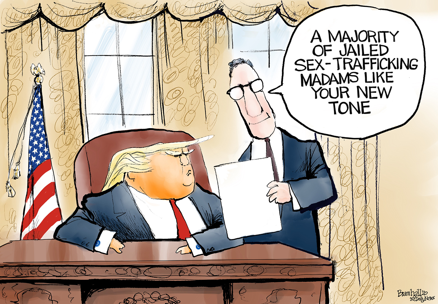 Political Cartoon U.S. Trump Ghislaine Maxwell