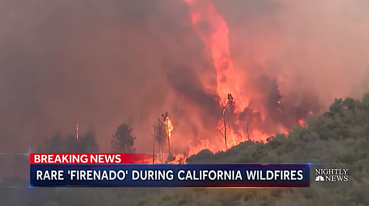Fire tornado in California