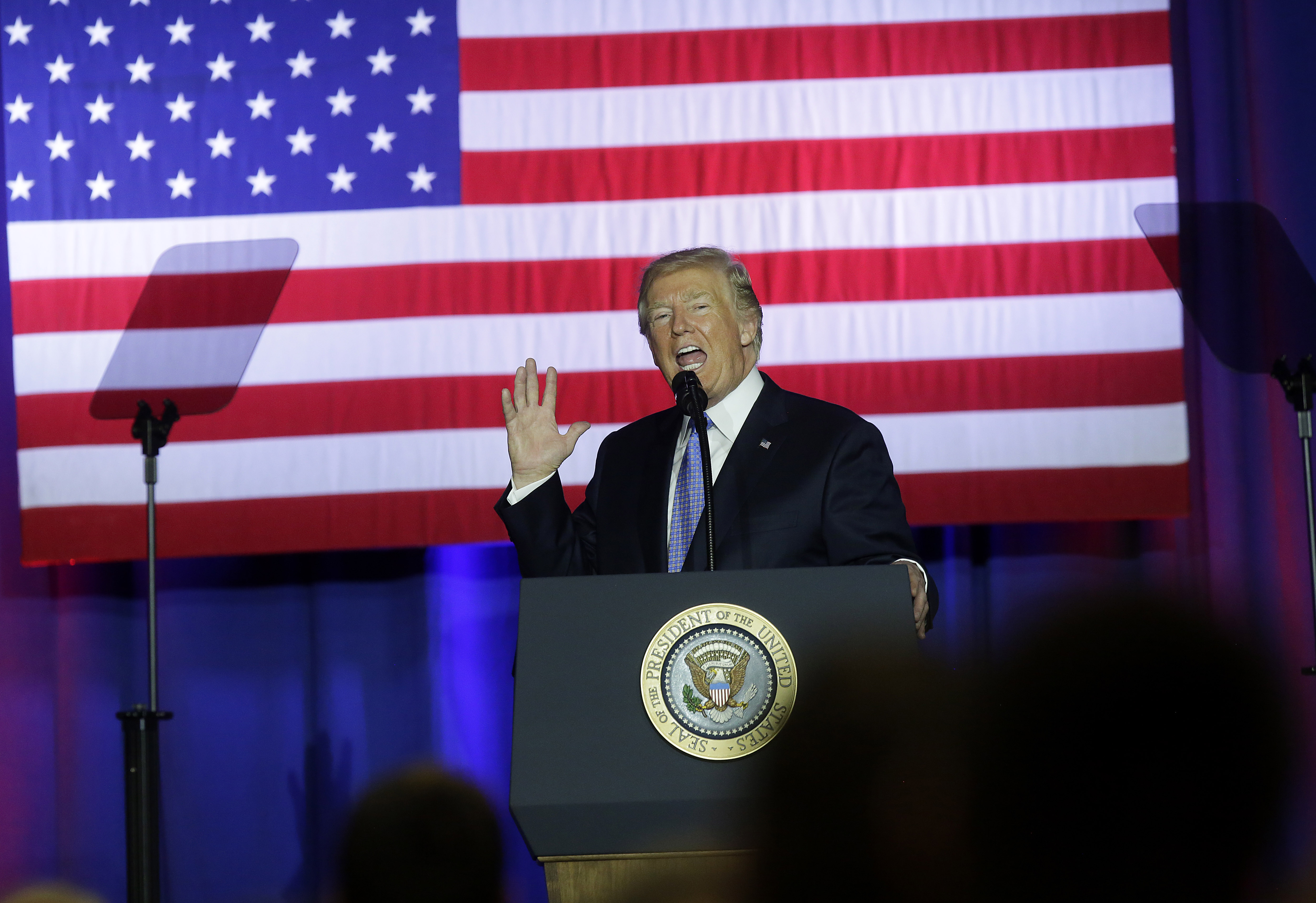 President Trump speaks in Indianapolis