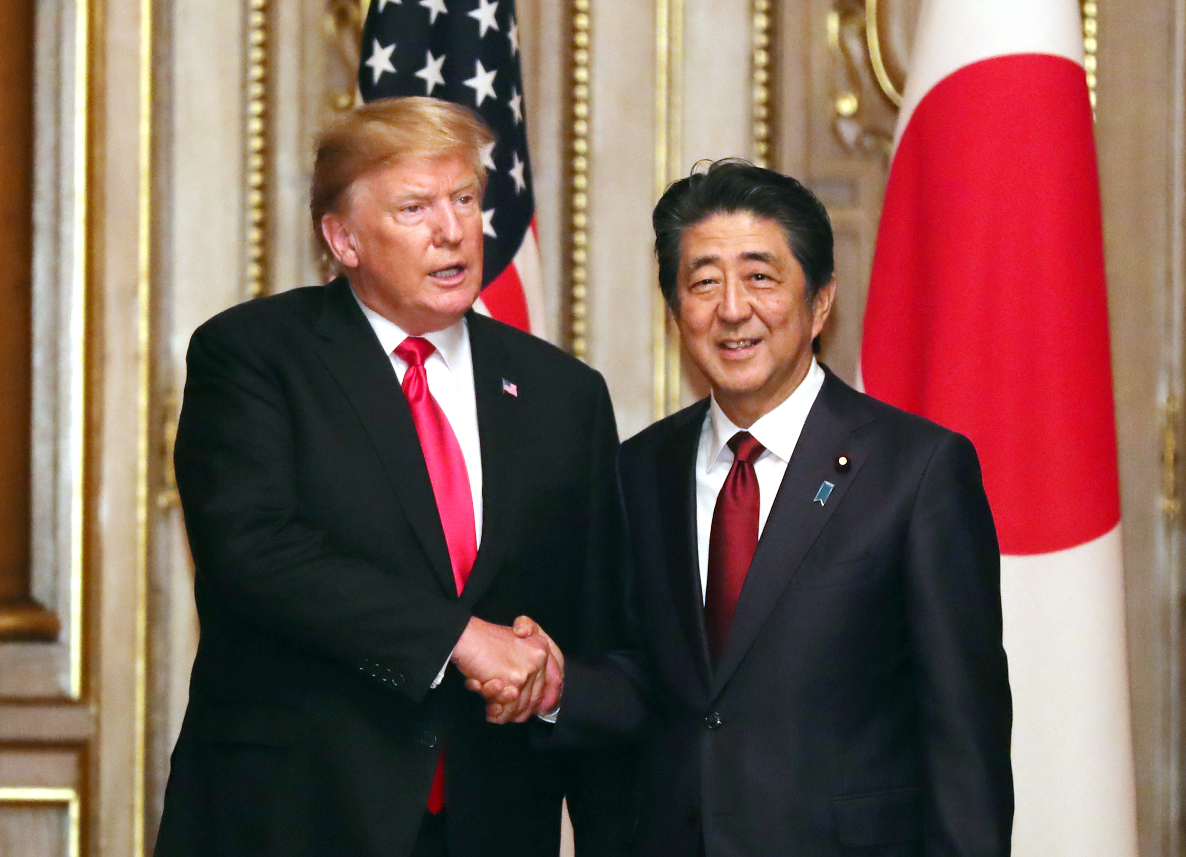 President Trump and Japanese Prime Minister Shinzo Abe.