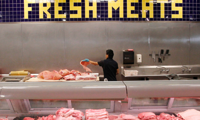 Supermarket meat