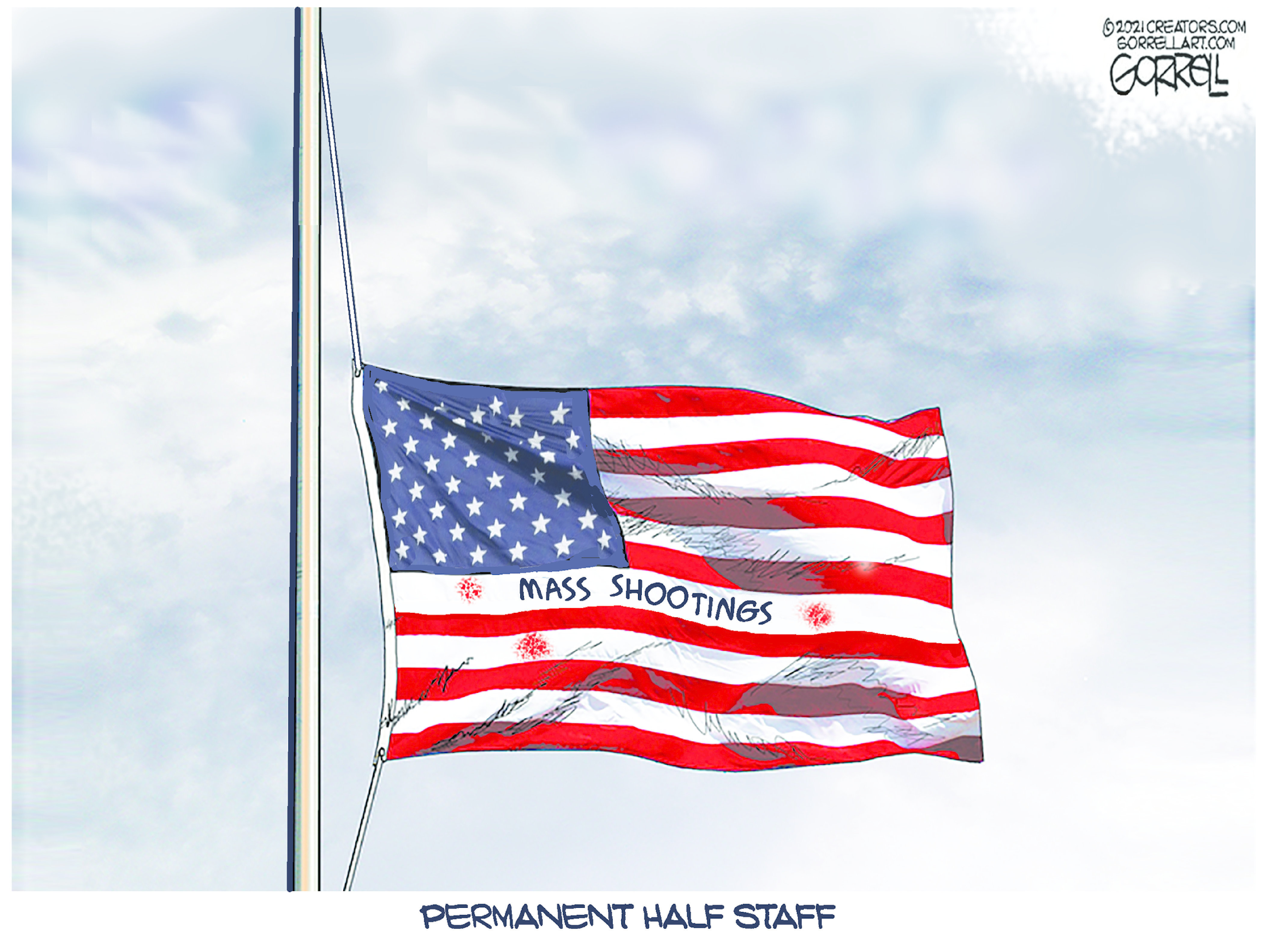 Editorial Cartoon U.S. atlanta boulder mass shootings&amp;nbsp;