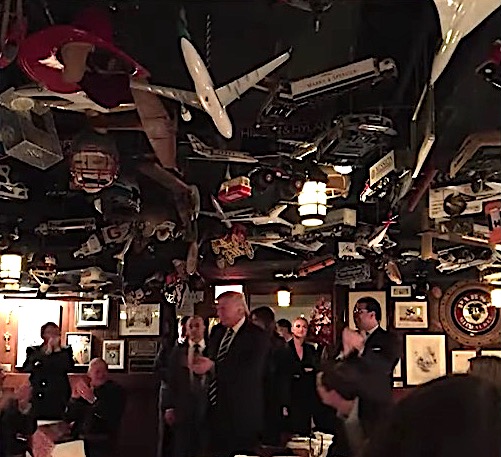 Donald Trump ditches the press to dine at 21 Club