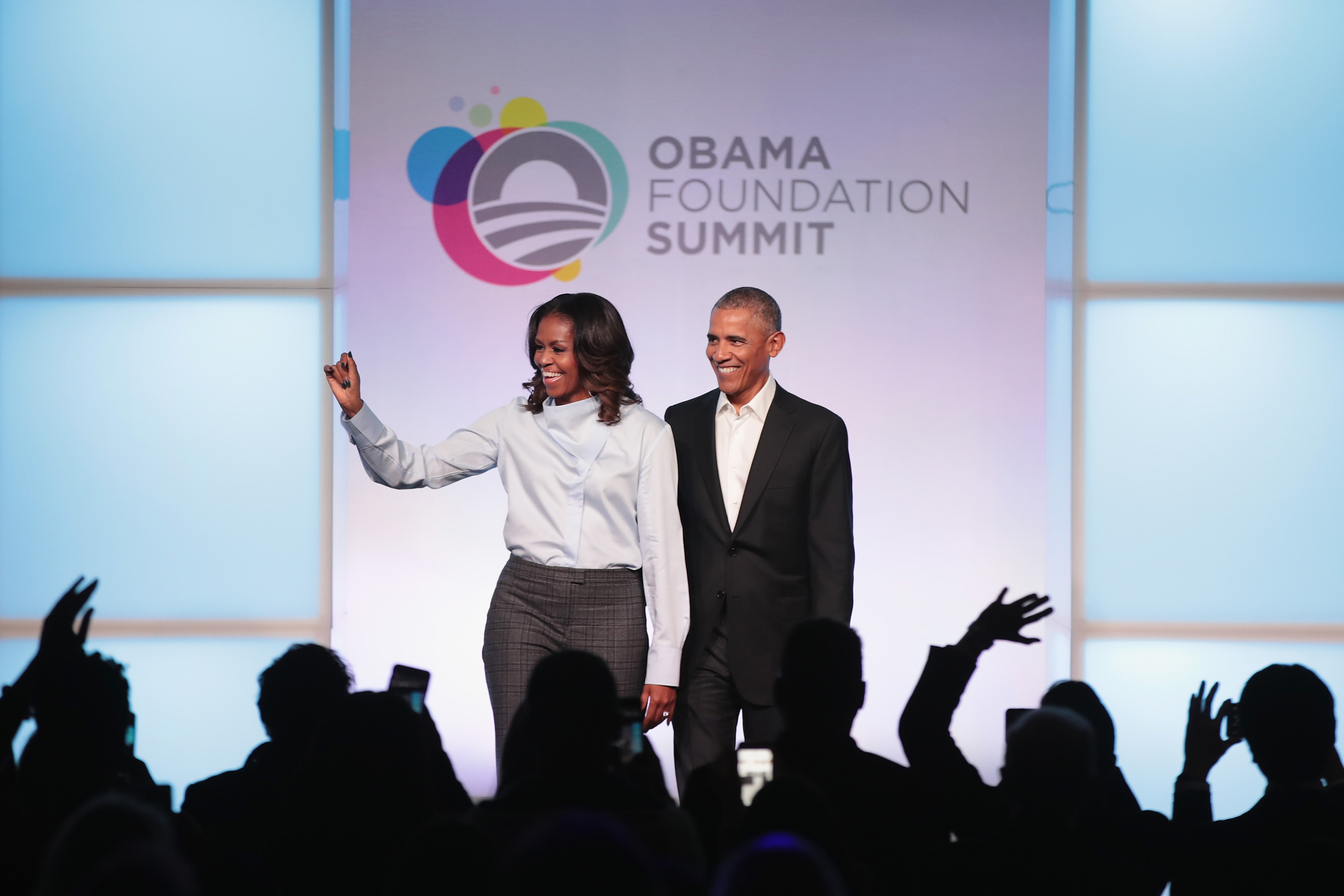 Former first Lady Michelle and former president Barack Obama.