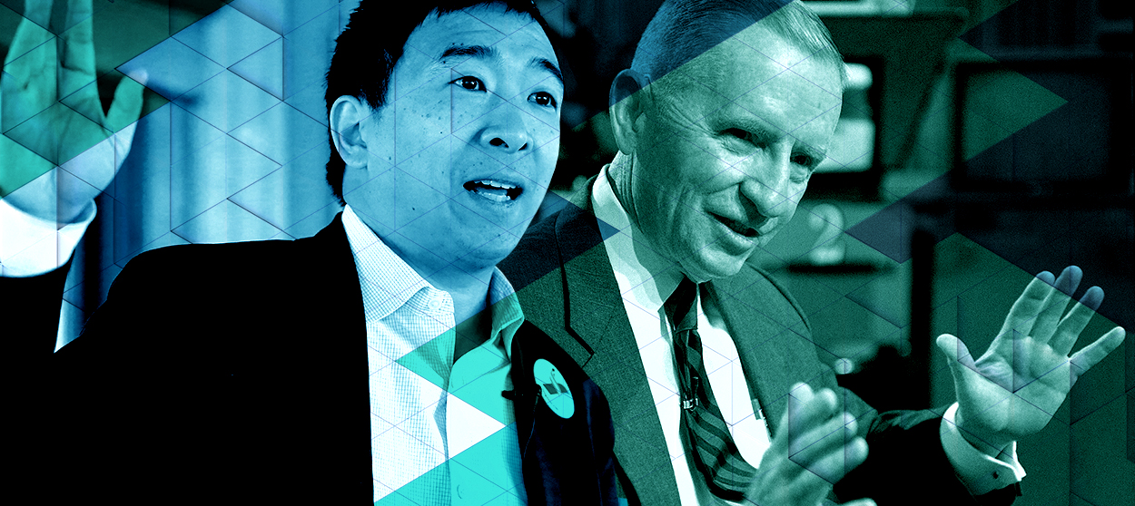 Andrew Yang and Ross Perot.