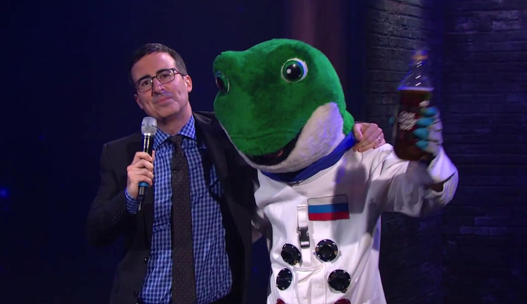 John Oliver delivers a surprisingly tender eulogy for the dead Russian space geckos