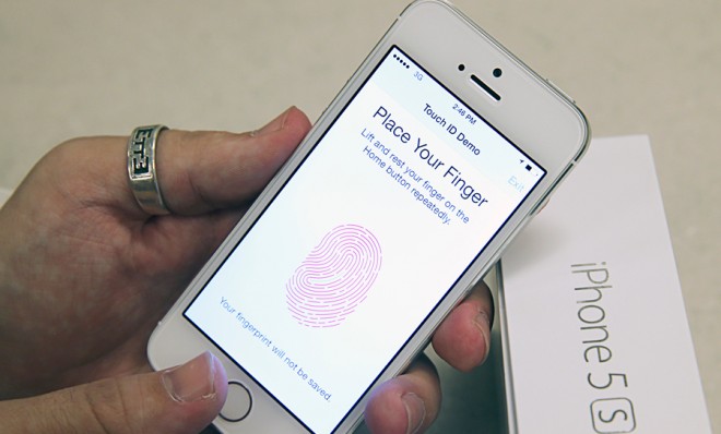 iPhone fingerprint sensor