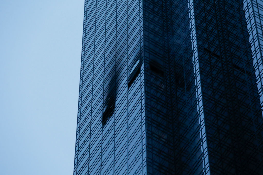 An apartment was torched at Trump Tower