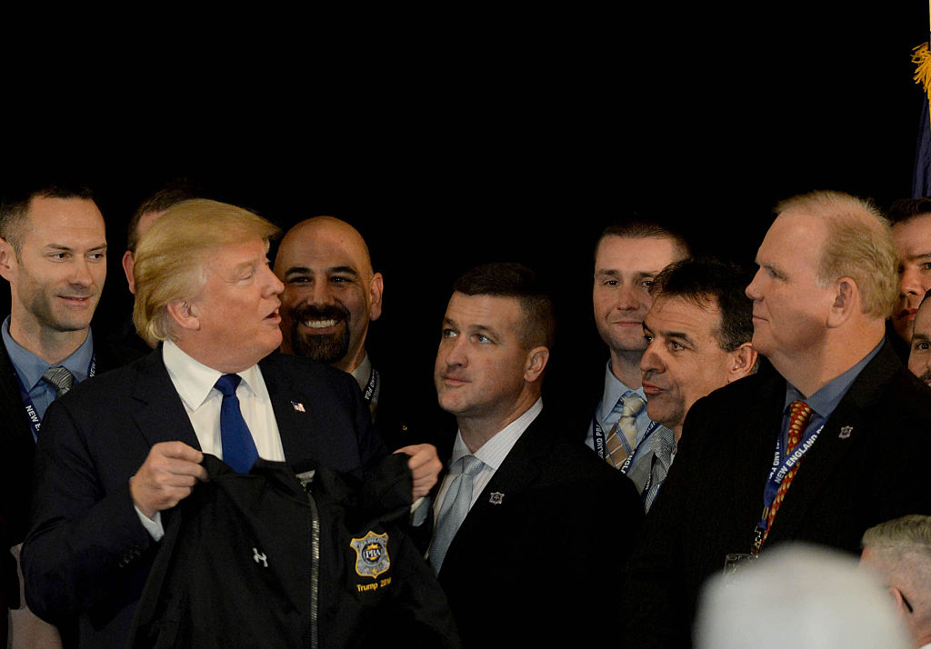 Donald Trump was endorsed by a New England police union