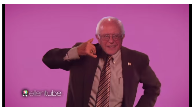 Parody campaign video of Bernie Sanders dancing to &quot;Hotline Bling&quot; by Drake on The Ellen DeGeneres Show.
