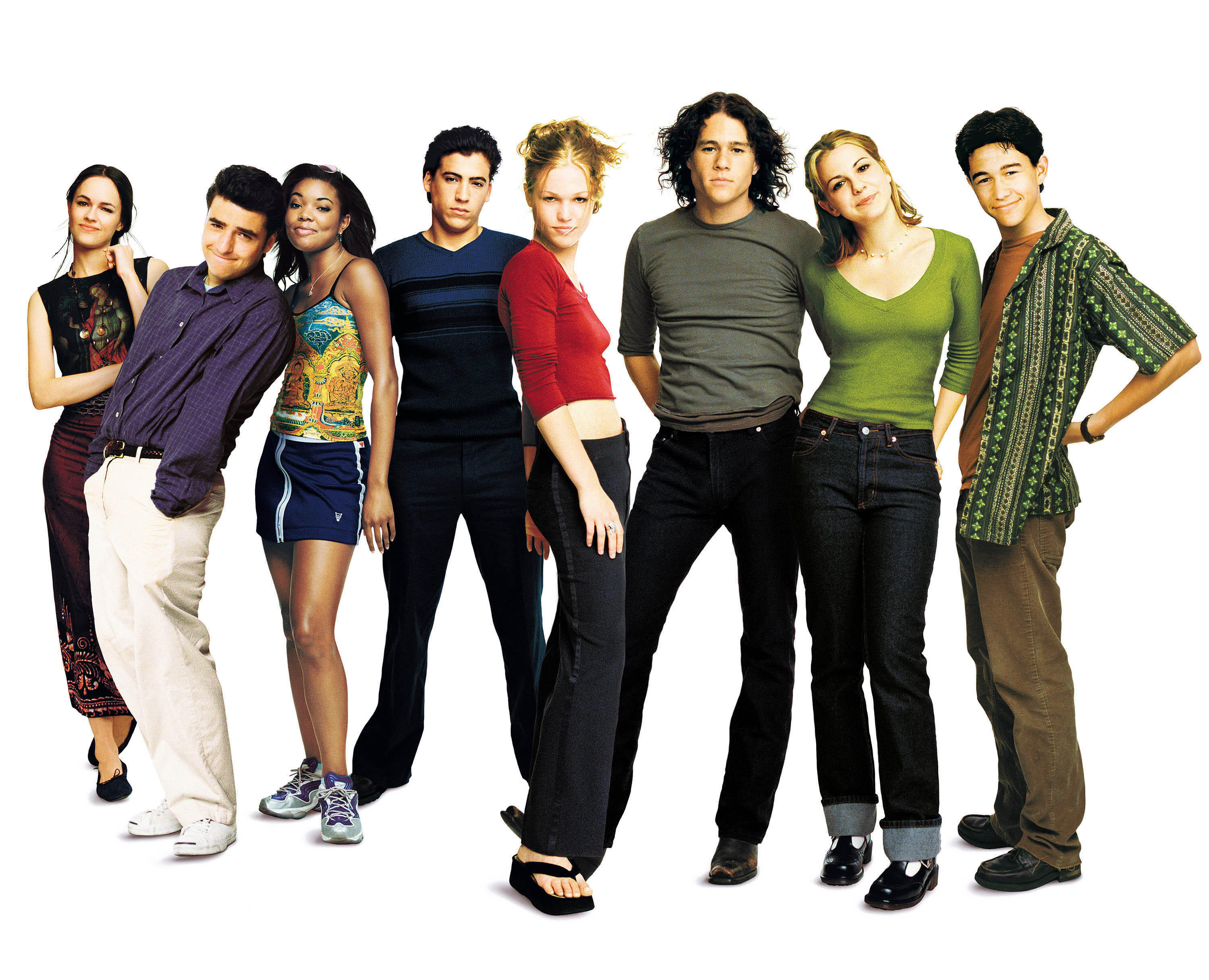 The cast of 10 Things I Hate About You.