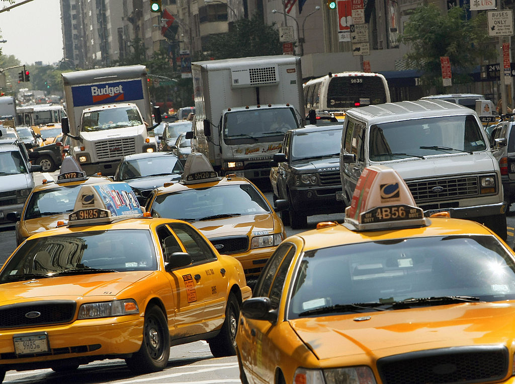 Manhattan traffic.